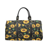sunflower golden polygonal shapes Travel Bag