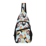 Rooster chicken cock snowfalke All Over Print Chest Bag