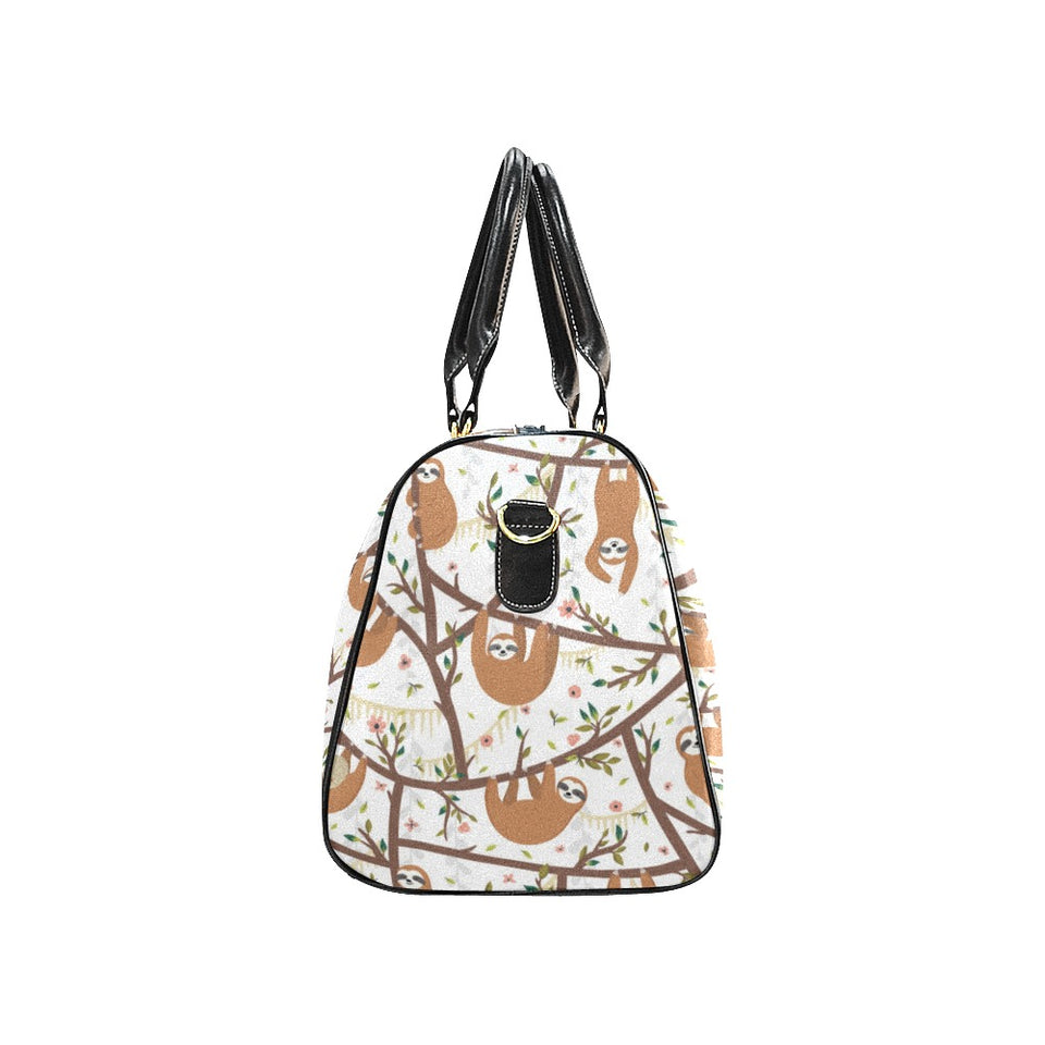 Sloths hanging on the tree pattern Travel Bag