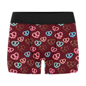 Pretzels Pattern Print Design 05 Men's All Over Print Boxer Briefs Men's Underwear