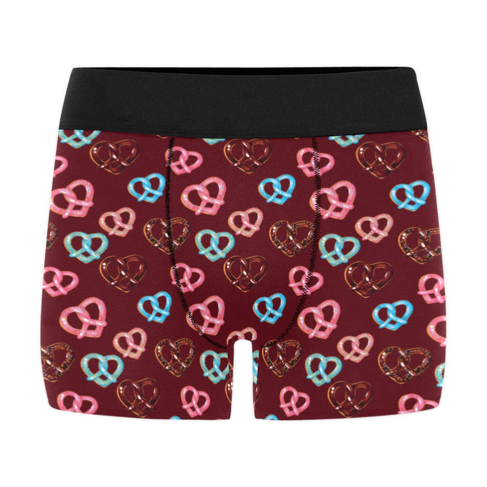 Pretzels Pattern Print Design 05 Men's All Over Print Boxer Briefs Men's Underwear