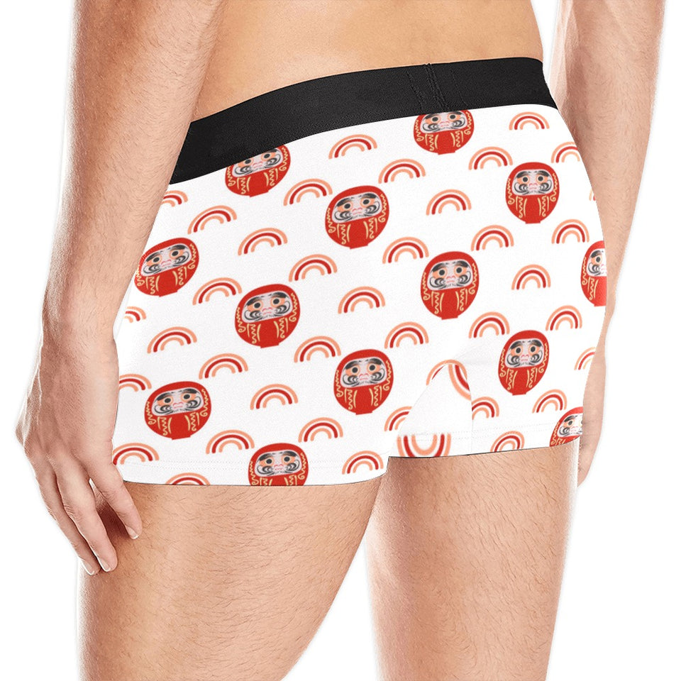 Daruma japanese wooden doll design pattern Men's All Over Print Boxer Briefs Men's Underwear