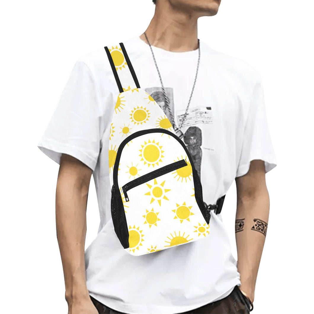 Sun pattern All Over Print Chest Bag