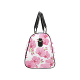 pink purple orchid pattern background Travel Bag