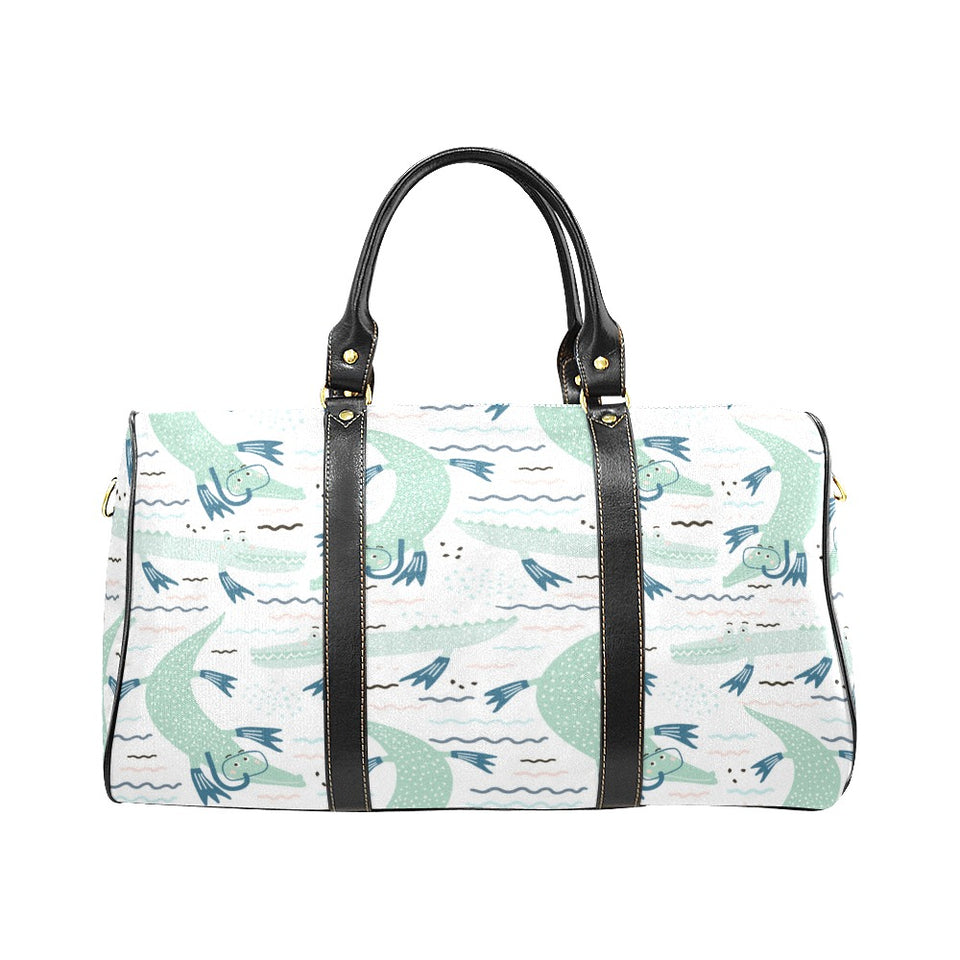 Crocodile diver pattern Travel Bag