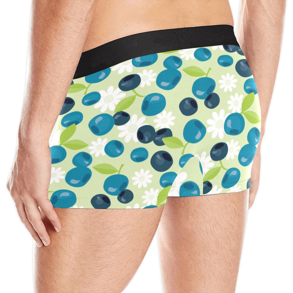 blueberry flower pattern Men's All Over Print Boxer Briefs Men's Underwear