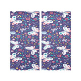 Colorful butterfly flower pattern.eps Gauze Curtain