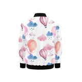 Watercolor air balloon cloud pattern Kids' Boys' Girls' Bomber Jacket
