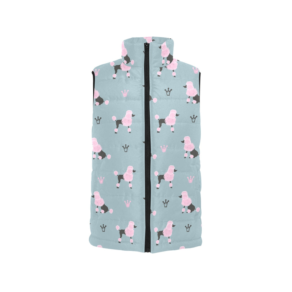poodle dog pattern Women's Padded Vest