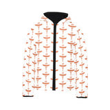 Sausage Pattern Print Design 05 Kids' Boys' Girls' Padded Hooded Jacket