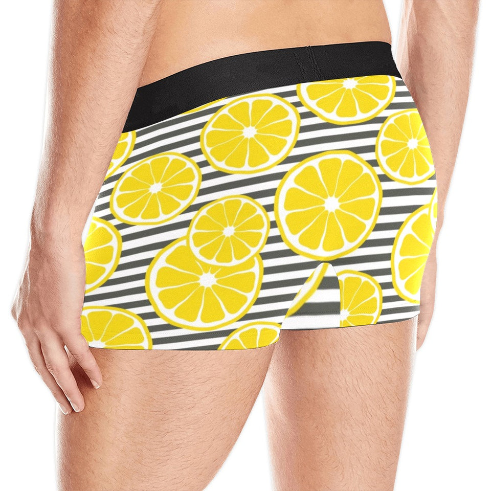 slice of lemon design pattern Men's All Over Print Boxer Briefs Men's Underwear