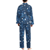 Night sky star pattern Men's Long Pajama Set