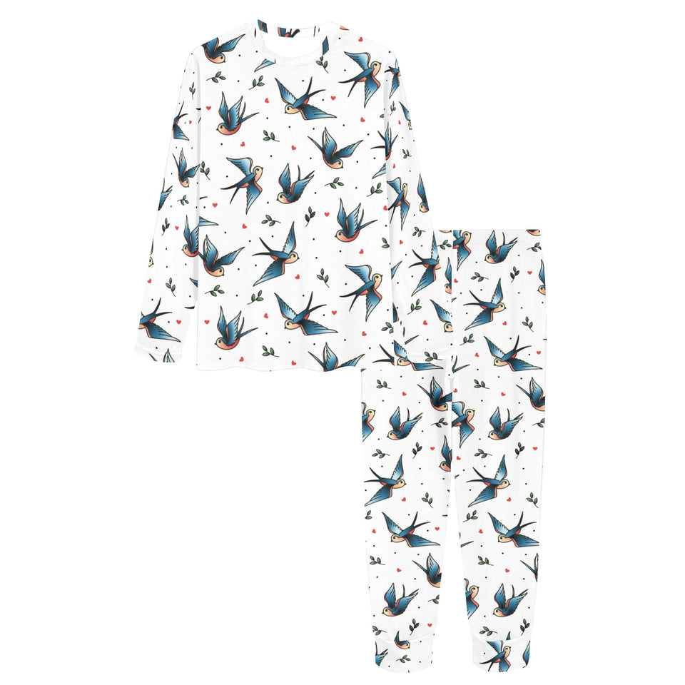 Swallow Pattern Print Design 04 Women's All Over Print Pajama Set