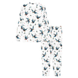 Swallow Pattern Print Design 04 Women's All Over Print Pajama Set