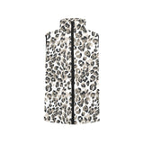 Leopard skin print pattern Men's Padded Vest