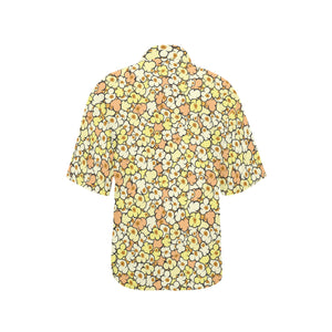Popcorn Pattern Print Design 03 Women's All Over Print Hawaiian Shirt