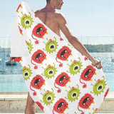Alien Pattern Print Design 05 Beach Towel
