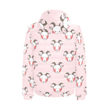 Cute goat pattern Men's Padded Hooded Jacket