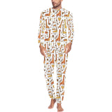 Giraffe Pattern Print Design 04 Men's All Over Print Pajama