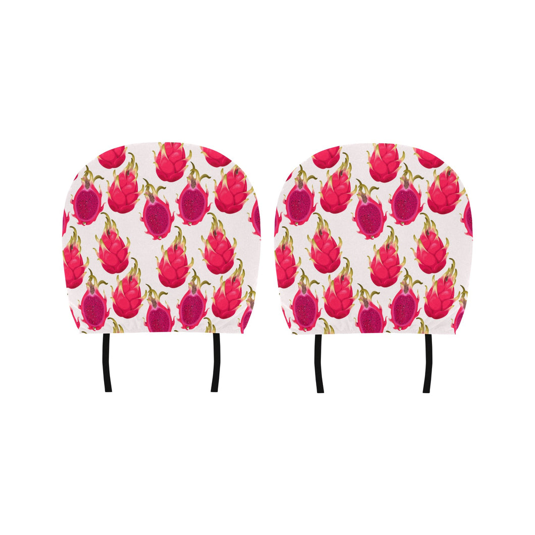 dragon fruits design pattern Car Headrest Cover