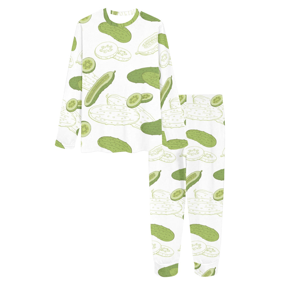 Cucumber sketch pattern Women's All Over Print Pajama Set