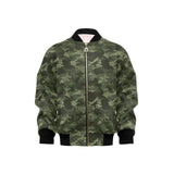 Digital Green camouflage pattern Kids' Boys' Girls' Bomber Jacket