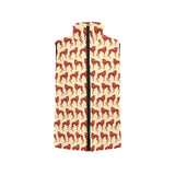 Greyhound Pattern Print Design 04 Men's Padded Vest