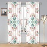 Square floral indian flower pattern Gauze Curtain
