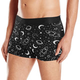 Hand drawn space rocket star planet Men's All Over Print Boxer Briefs Men's Underwear