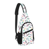 Surfboard Pattern Print Design 04 All Over Print Chest Bag