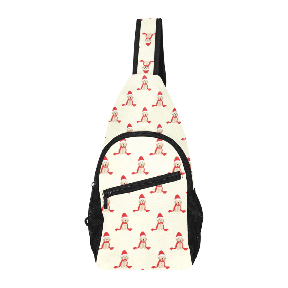 Golden Retriever Pattern Print Design 01 All Over Print Chest Bag