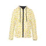 Fried Eggs Pattern Print Design 05 Women's Padded Hooded Jacket