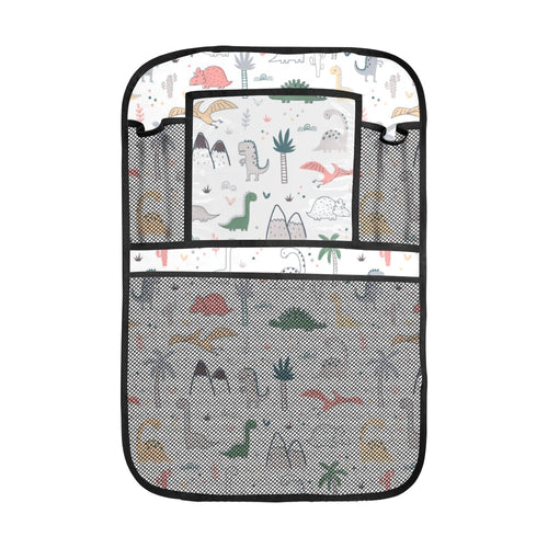 Cute cartoon dinosaurs tree pattern Car Seat Back Organizer