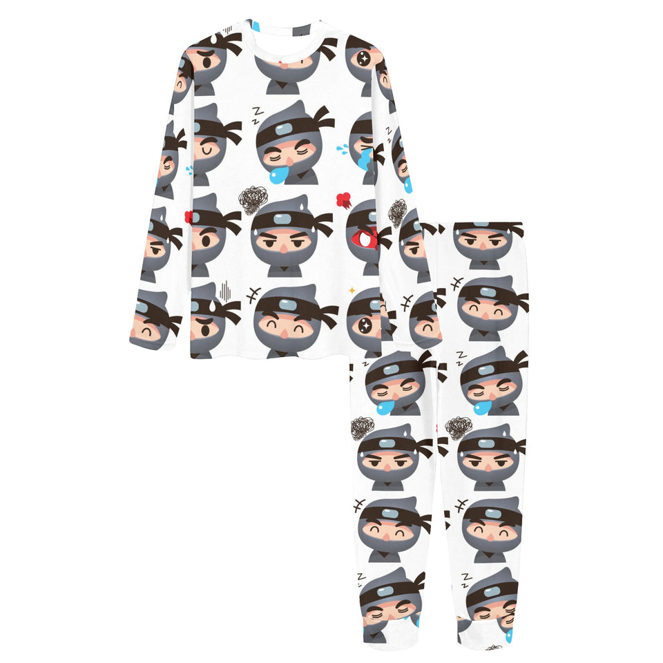 Cute ninja design pattern Women's All Over Print Pajama Set