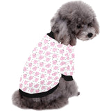 Pig Pattern Print Design 03 All Over Print Pet Dog Round Neck Fuzzy Shirt