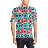 British Pattern Print Design 04 Men's All Over Print Polo Shirt