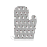 Bull Terrier Pattern Print Design 05 Heat Resistant Oven Mitts