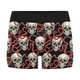 Red snake skull pattern Men's All Over Print Boxer Briefs Men's Underwear