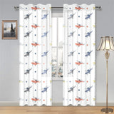 Cute helicopter star pattern Gauze Curtain