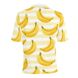 Banana pattern blackground Men's All Over Print Polo Shirt
