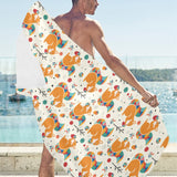 Squirrel Pattern Print Design 04 Beach Towel