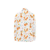 cute tribal fox pattern Women's Long Sleeve Polo Shirt
