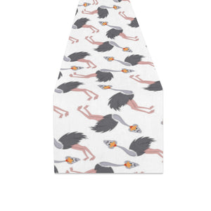 Ostrich Pattern Print Design 02 Table Runner