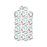 Surfboard Pattern Print Design 04 Women's Padded Vest