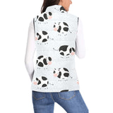 Cute cows pattern Women's Padded Vest