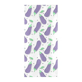 Eggplant Pattern Print Design 05 Beach Towel