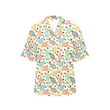 Tennis Pattern Print Design 03 Women's All Over Print Hawaiian Shirt