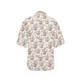 Tea pots Pattern Print Design 03 Women's All Over Print Hawaiian Shirt