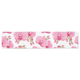 pink purple orchid pattern background Table Runner