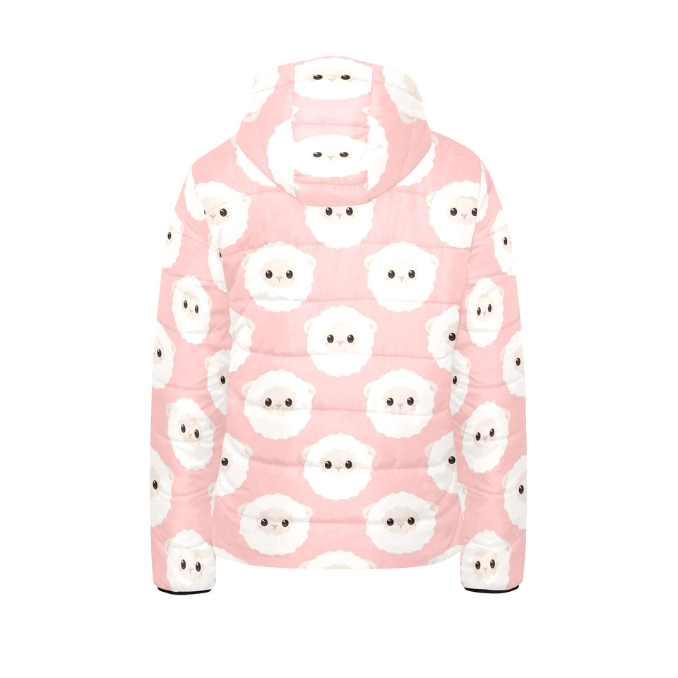 Cute sheep pattern Kids' Boys' Girls' Padded Hooded Jacket